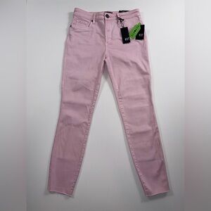 KUT from the Kloth Connie High Rise Fab Ab Ankle Skinny Jeans Bubblegum Pink NWT
